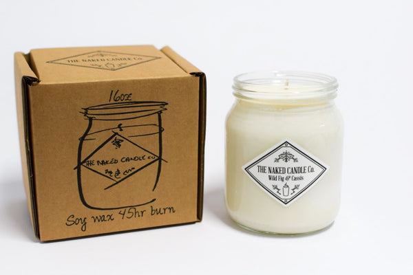 Naked Candle - Wild Fig and Cassis (Fig, cassis, pine and cedarwood.)